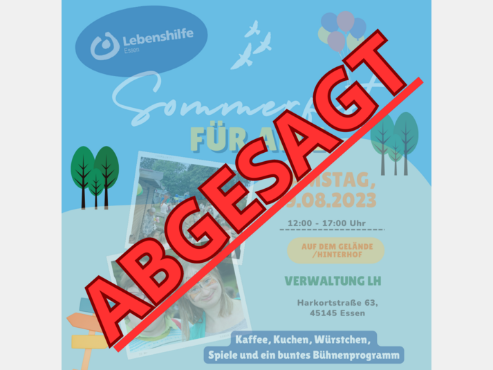 ABSAGE: Sommerfest 2023